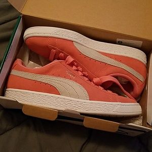 Suede Classic Shell Pink/Glacier Gray